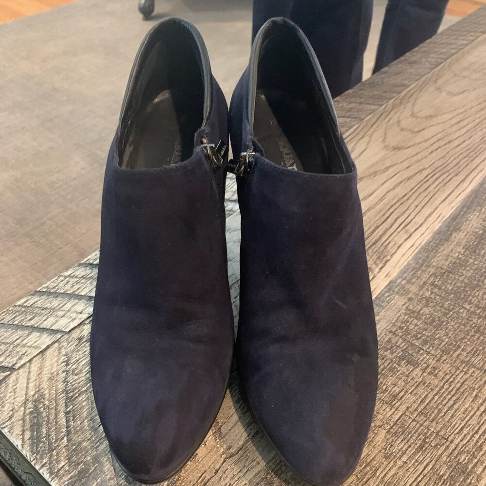 Aquatalia suede blue boots size 10